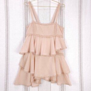 Charo Ruiz Ibiza Dress Sz Large Sleeveless Babydoll Ruffle Boho Femme Softgirl